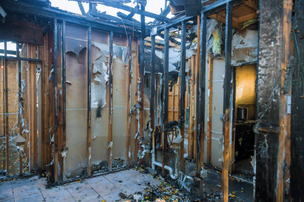 Professional Soot Cleanup technician working in Pine Manor, FL